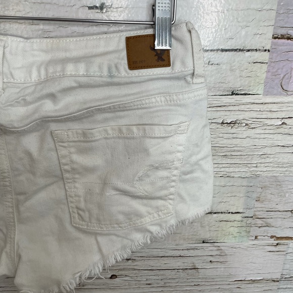 American eagle white shorts size 4 Jean - Picture 10 of 11